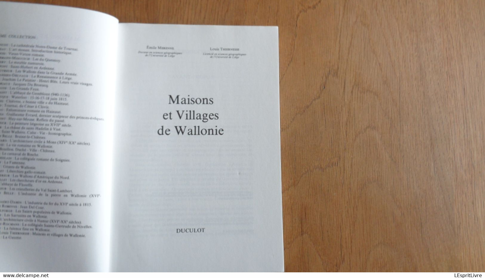 MAISONS ET VILLAGES DE WALLONIE Wallonie Art Et Histoire Régionalisme Ardenne Condroz Cugnon Wéris Baileux Rienne Soiron - Belgique