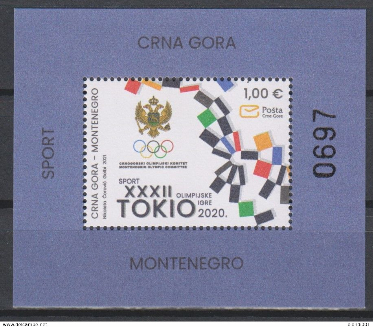 Olympics 2020 - History - MONTENEGRO - S/S MNH - Verano 2020 : Tokio