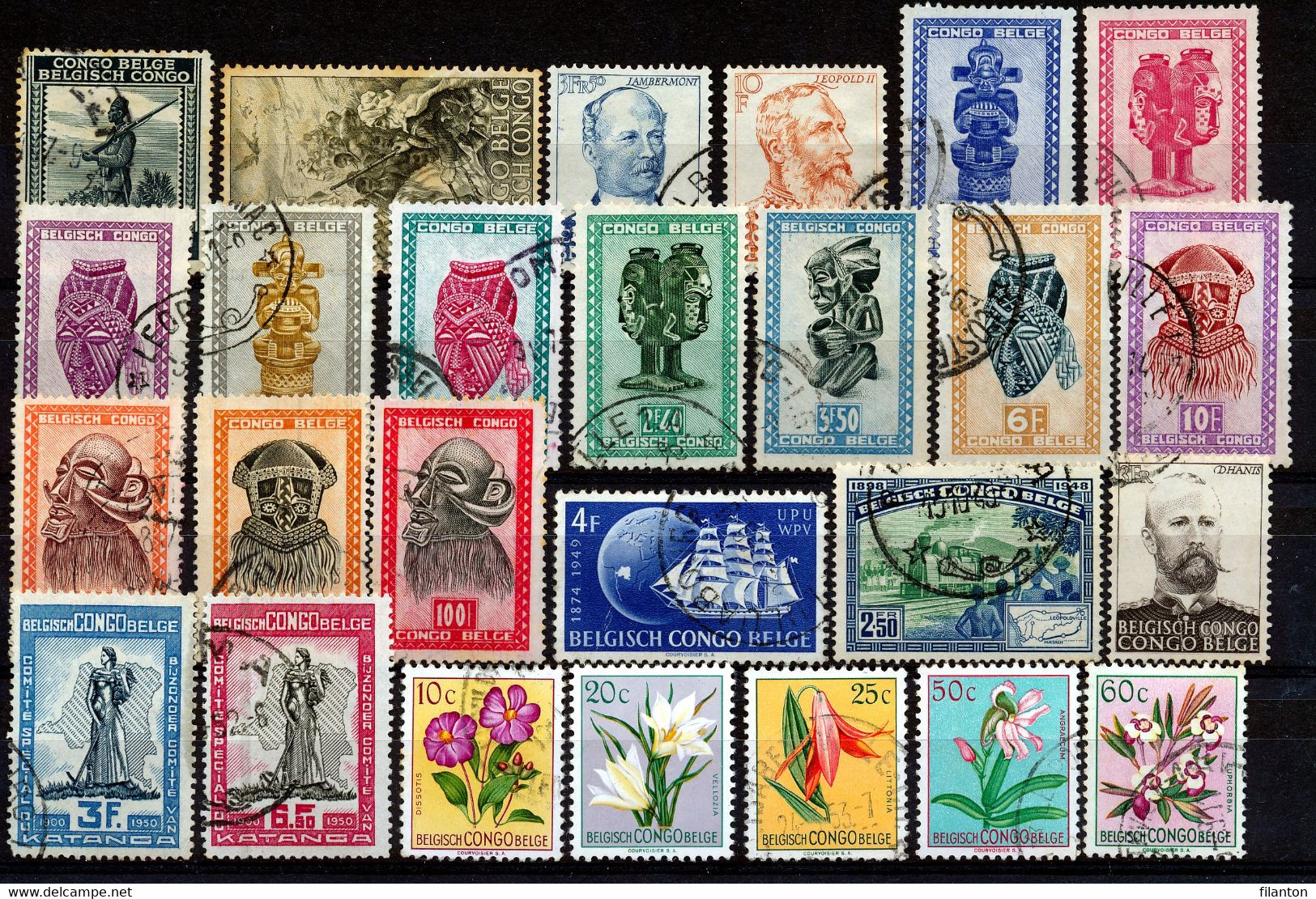 BELGISCH-CONGO - Selectie Nr 332 - Gest.obl. - Collections