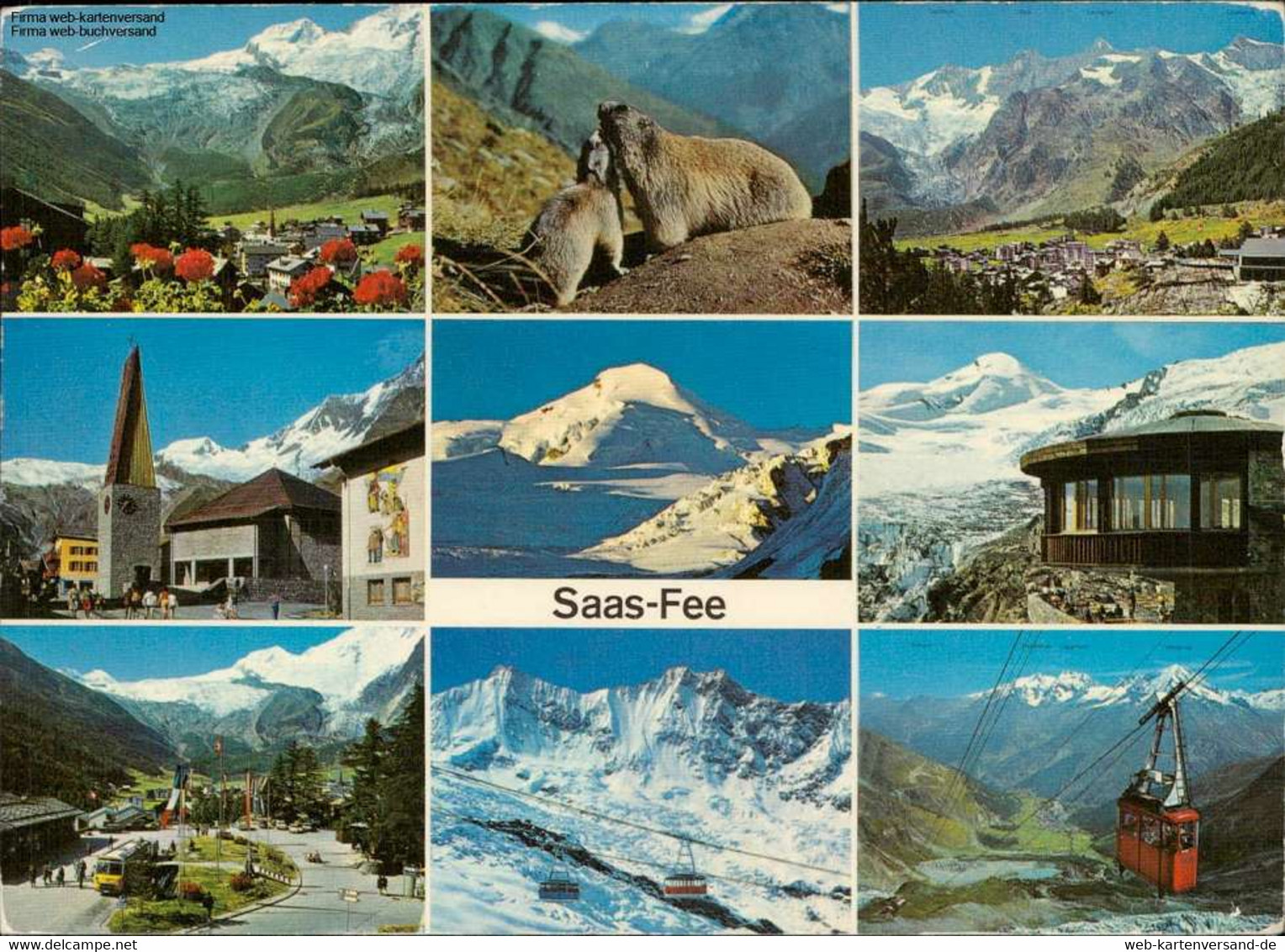 1084378 Saas-Fee, Wallis Schweiz Mehrbildkarte - Saas Im Prättigau