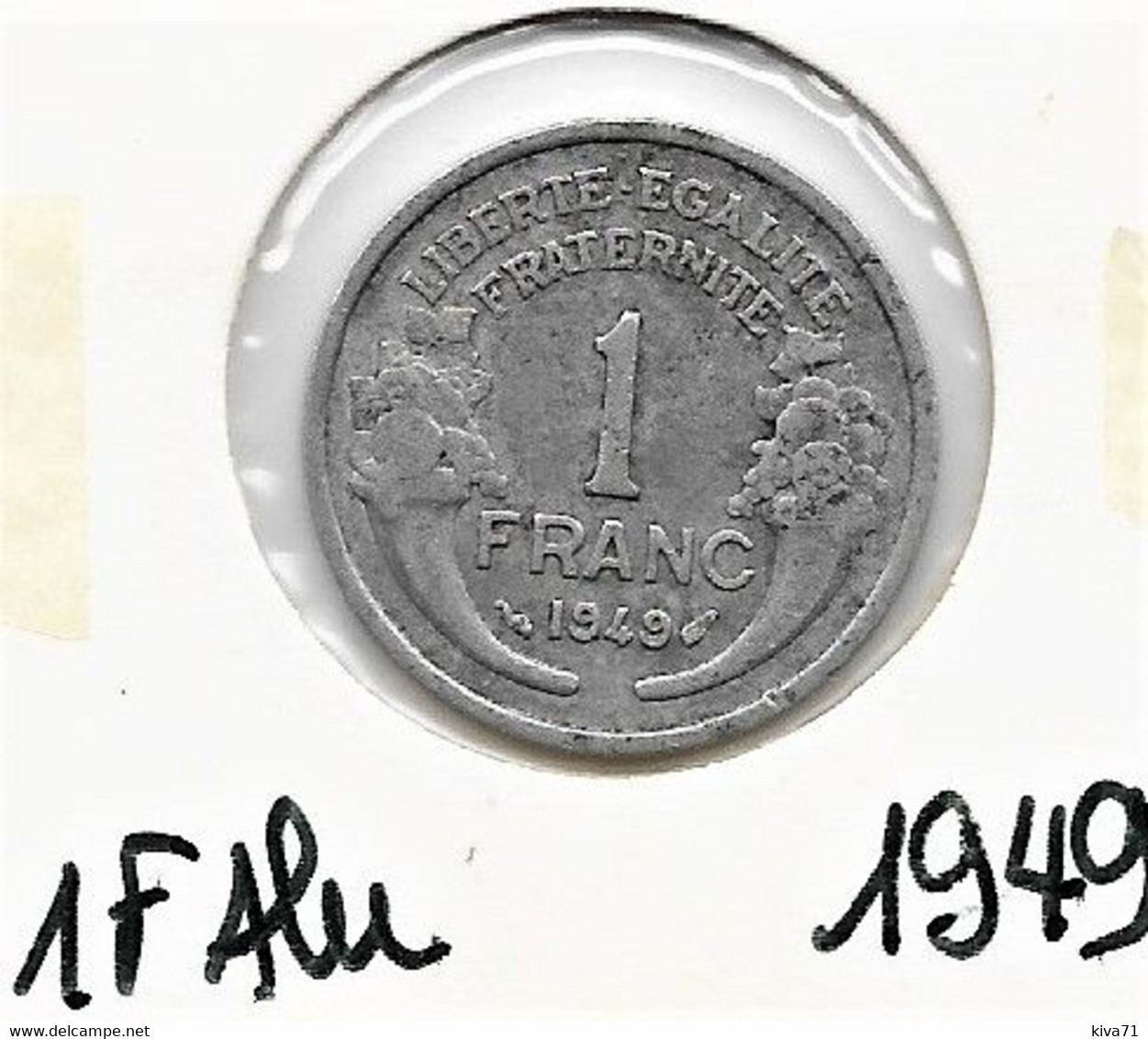 1 Franc  "Morlon" 1949  Alu TTB - 1 Franc