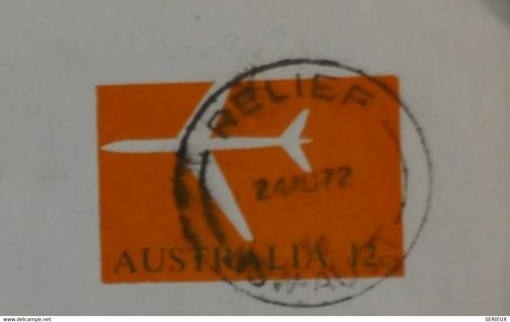 A0 11 AUSTRALIA BELLE LETTRE AEROGRAMME 1972 REFIEF  POUR AUBERGENVILLE FRANCE   +AFFRANCH. INTERESSANT - Covers & Documents