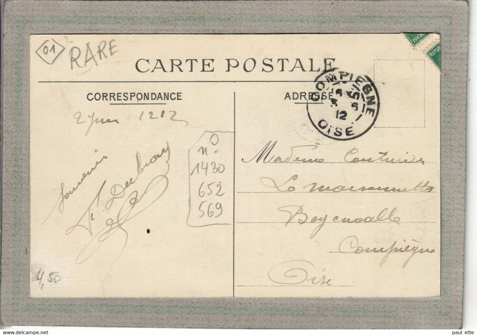 CPA - (01) HAUTEVILLE - Aspect De L'arrivée Au Bourg Par La Route De Cormaranche En 1912 - Hauteville-Lompnes