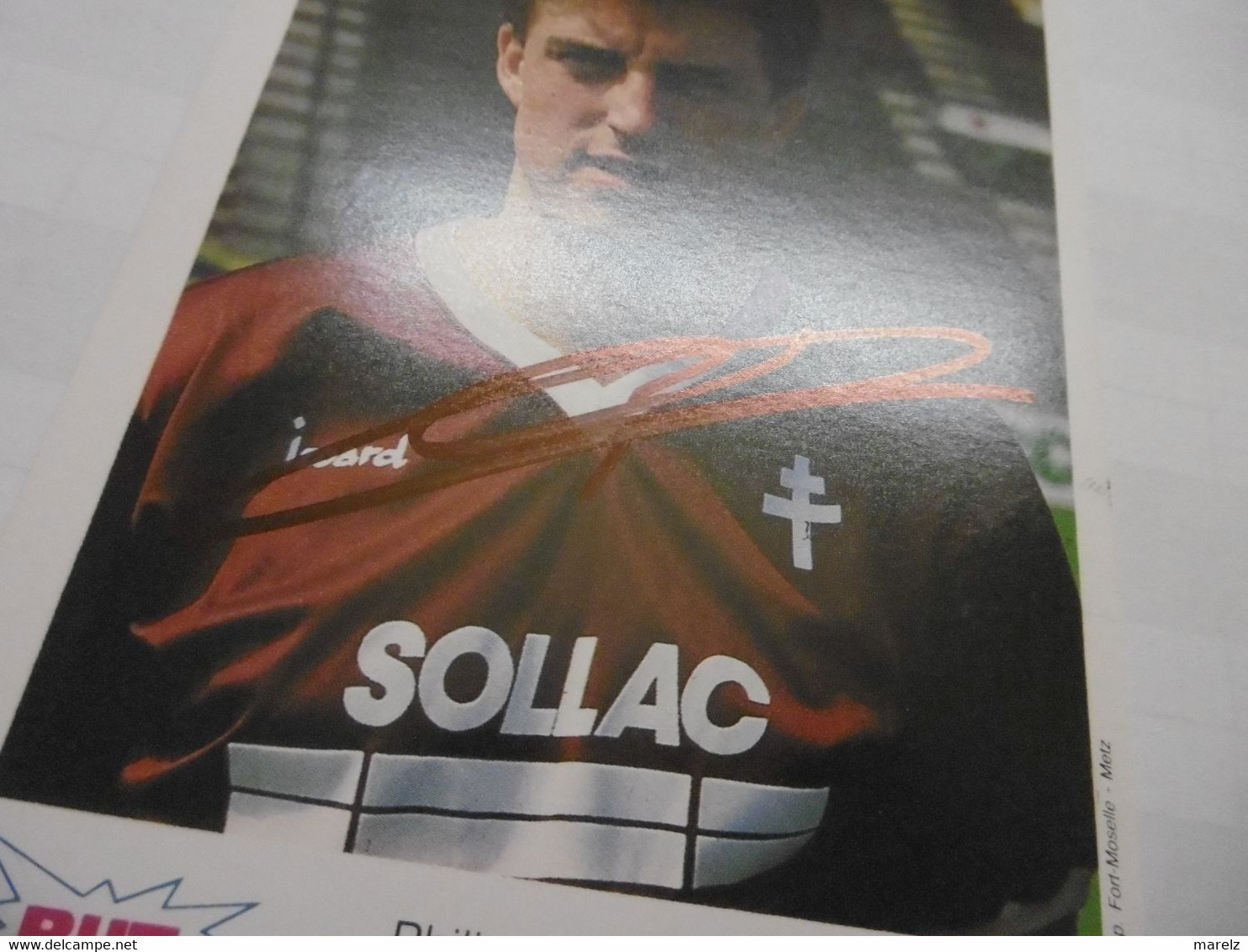 Football - Autographe Philippe GAILLOT Joueur Foot équipe FC METZ - Authographs