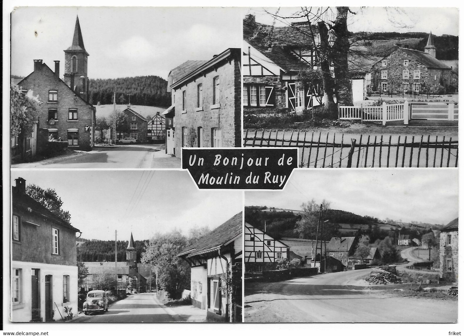 868 -   MOULIN DU RUY  (Stoumont , Trois-Ponts Et Environs) Un Bonjour ( Grand Format ,4 Vues) - Stoumont