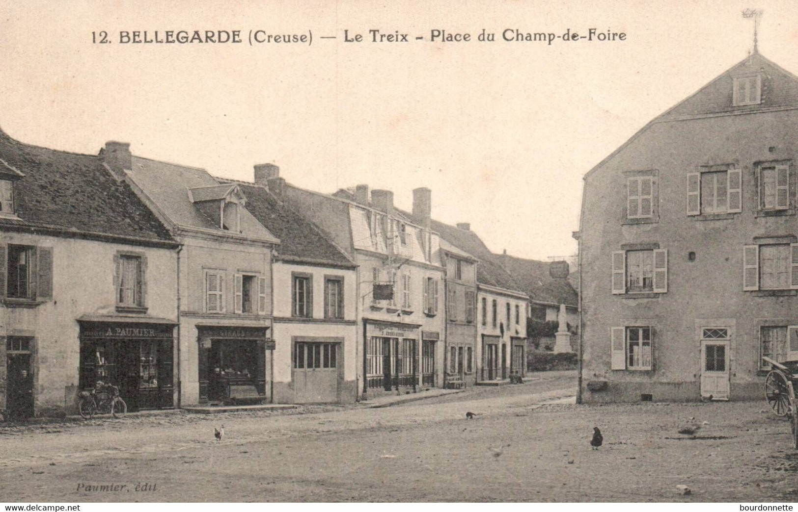 Dep - 23 - BELLEGARDE Le Treix Place Du Champ De Foire - Bellegarde