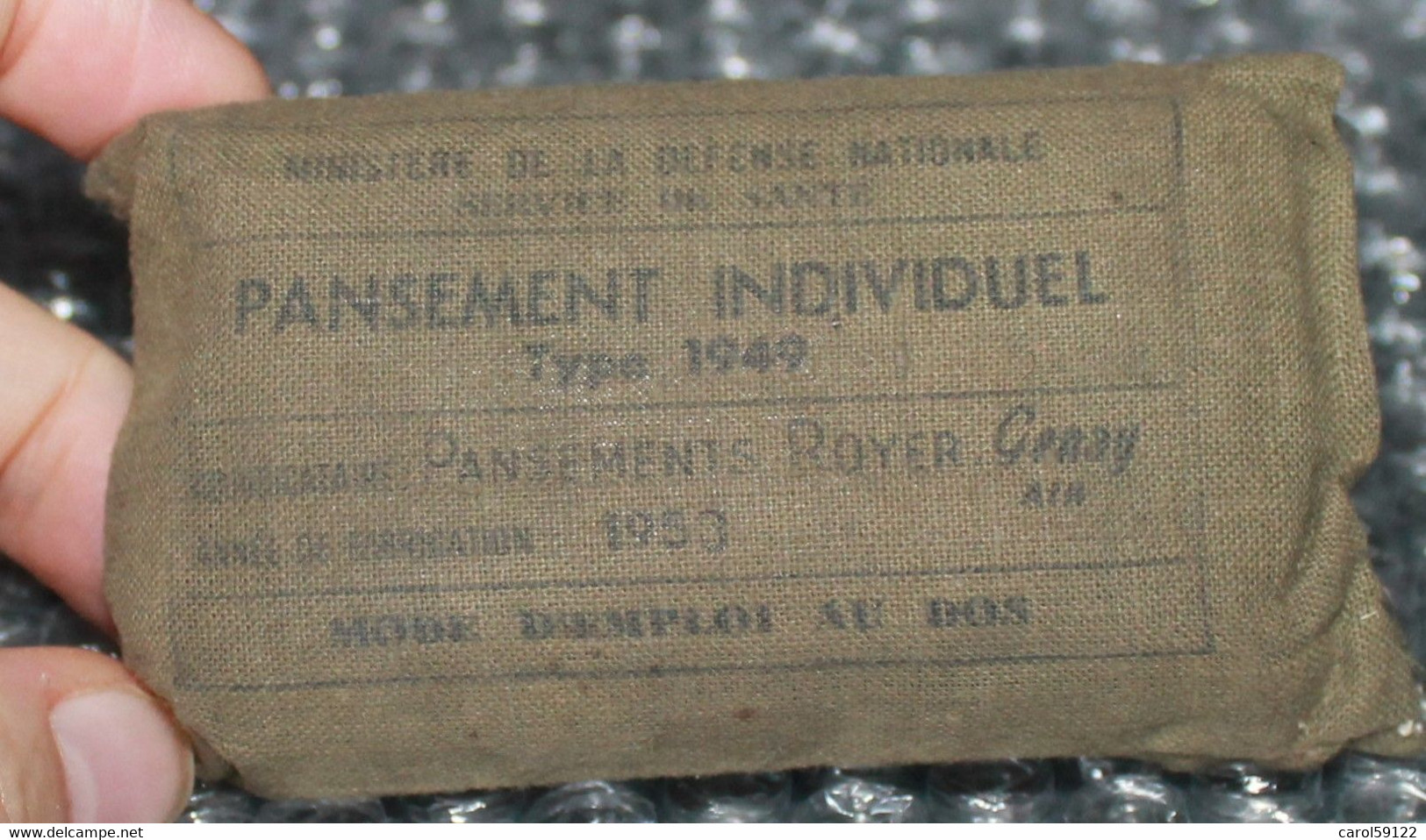 Pansement Individuel; Type 1949 Indochine-Algérie - Equipo