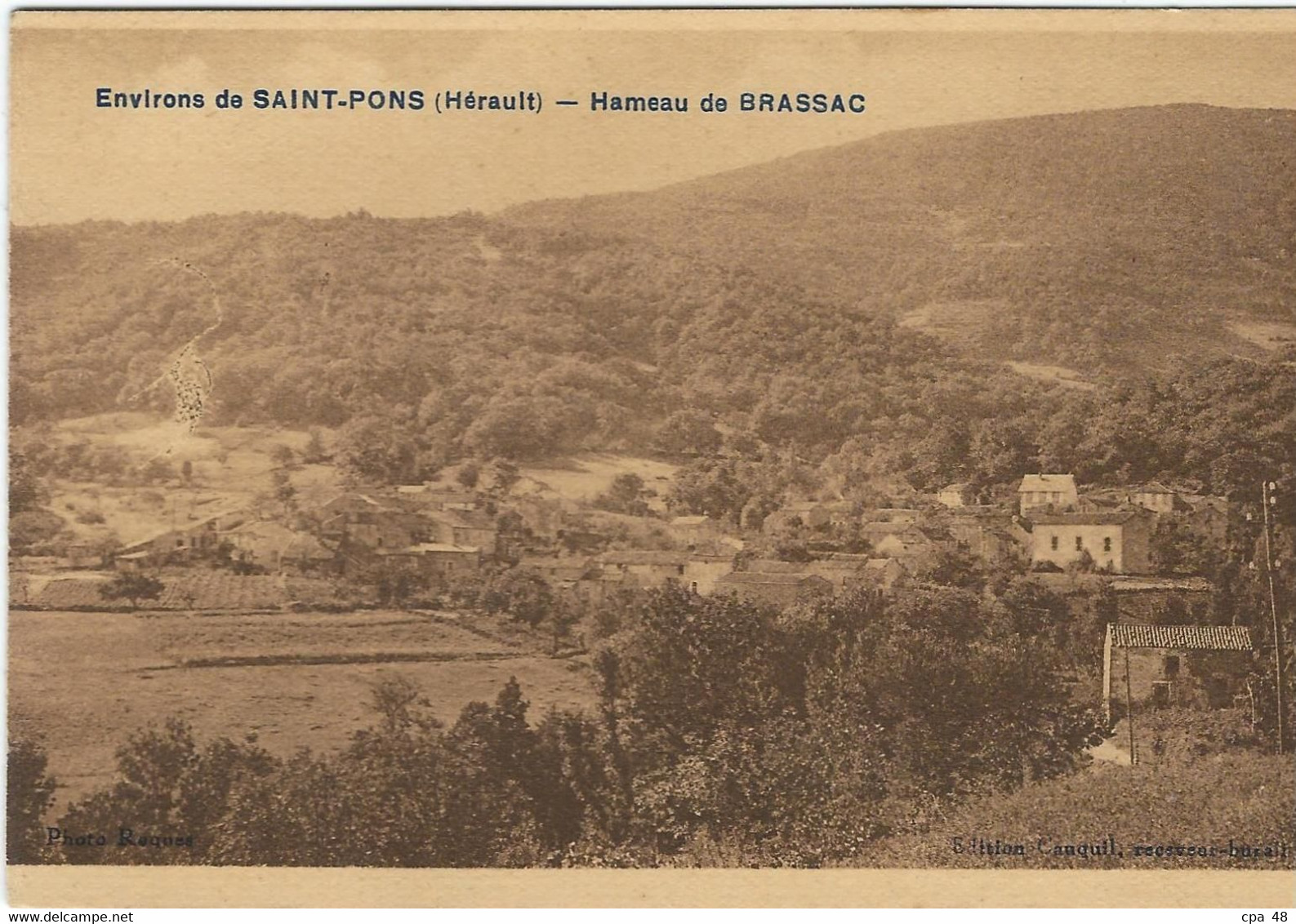 HERAULT : St Pons, (Environs), Le Hameau De Brassac - Saint-Pons-de-Mauchiens