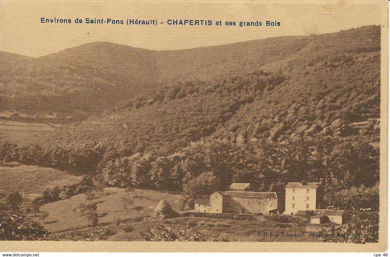 HERAULT : St Pons, (Environs), Chapertis Et Ses Grands Bois - Saint-Pons-de-Mauchiens