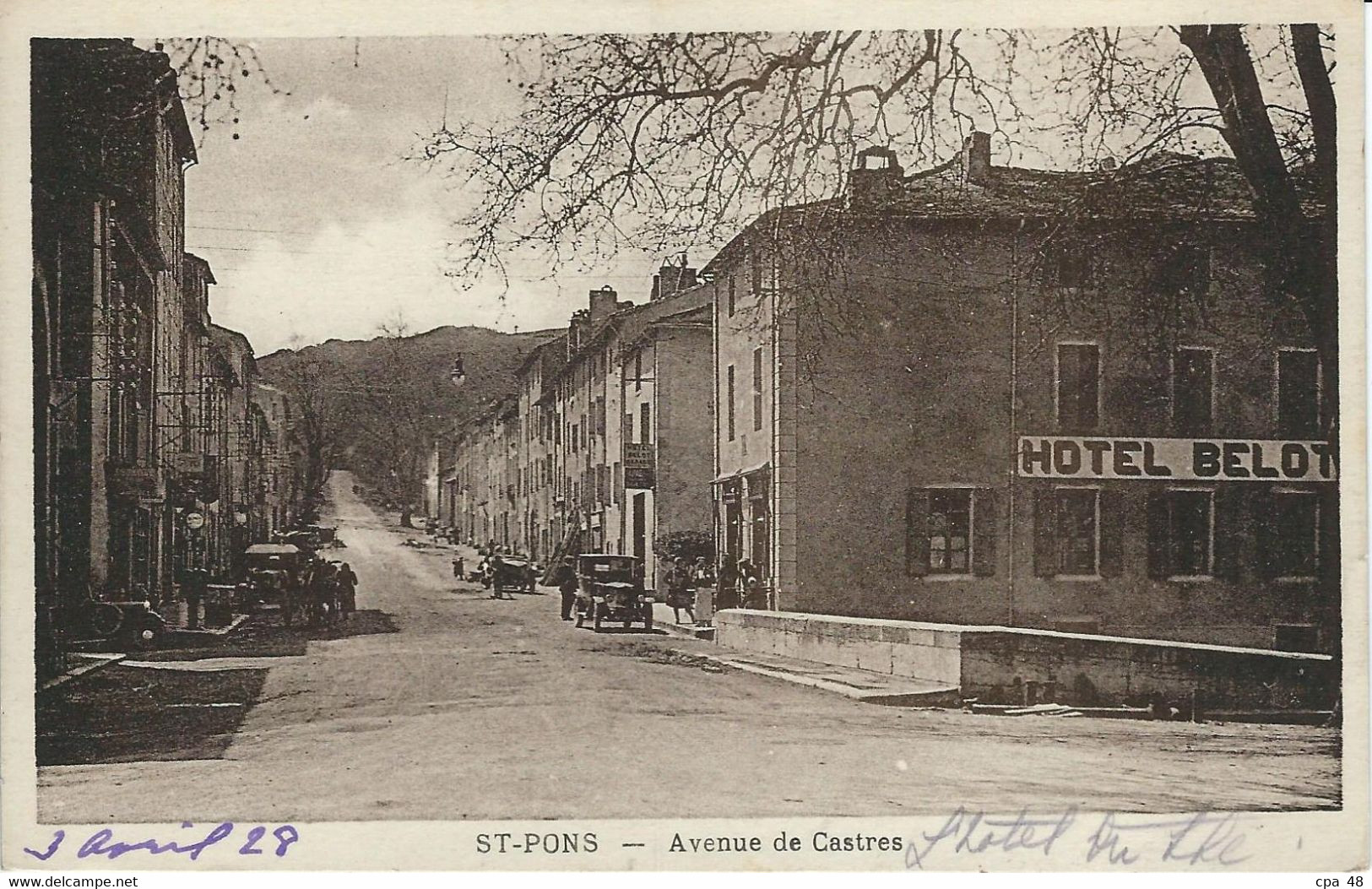 HERAULT : St Pons, Avenue De Castres - Saint-Pons-de-Mauchiens