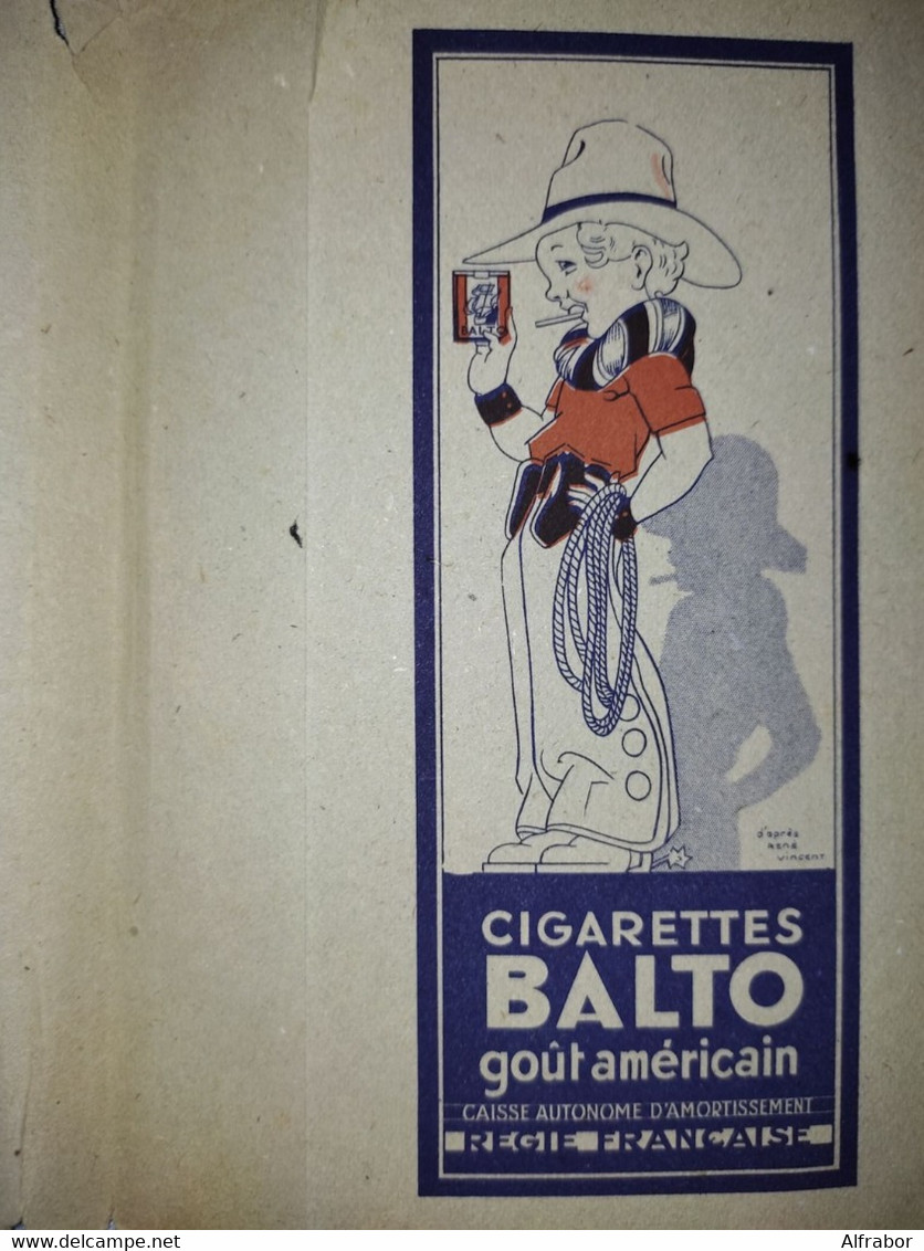 Jaquette Couvre-livre Tabac Années 30 Cigarettes ANIC CELTIQUES BALTO WEEK-END Dransy René Vincent - Tobacco