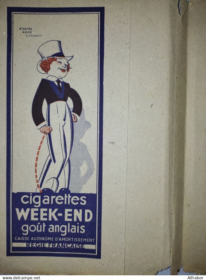 Jaquette Couvre-livre Tabac Années 30 Cigarettes ANIC CELTIQUES BALTO WEEK-END Dransy René Vincent - Tabac & Cigarettes