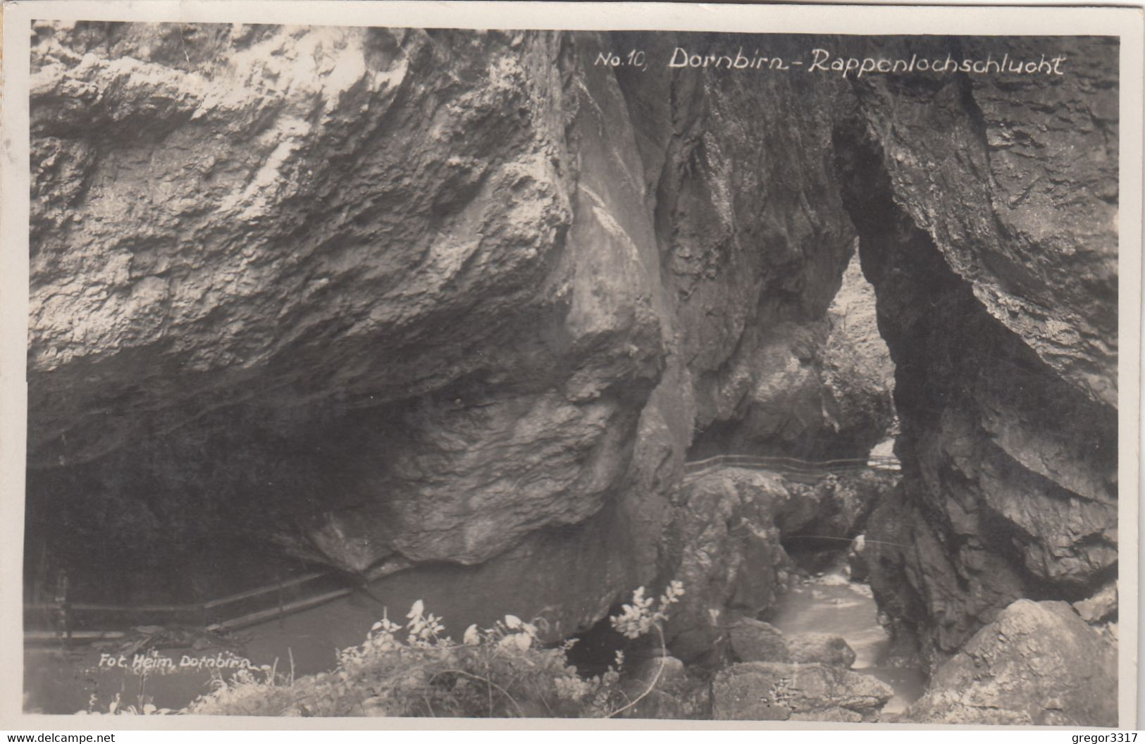 A6907) DORNBIRN - Rappenlochschlucht  TOP VARIANTE ALT ! 1934 - Dornbirn