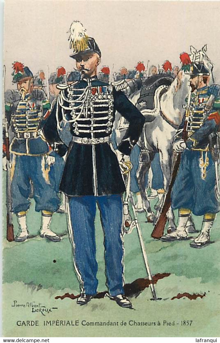 Themes Div-ref JJ967-militaires Militaria -uniformes -regiments -illustrateur Pierre Albert Leroux -garde Imperiale - - Uniformes