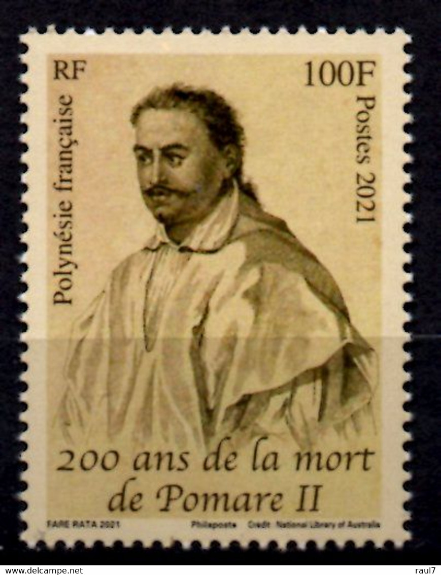 Polynésie Française 2021 - 200 Ans De La Mort De Pomare II - 1 Val Neuf // Mnh - Unused Stamps