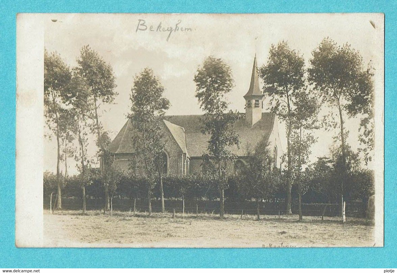 * Bekegem - Bekeghem (Ichtegem - West Vlaanderen) * Carte Photo - Fotokaart, église, Kerk, Zeldzaam, Unique, TOP - Ichtegem