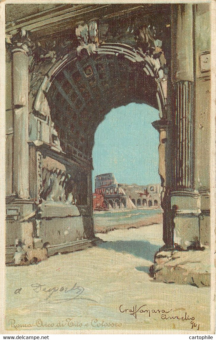 Italia - Roma 1901 - Illustrazione - Arco Di Tito E Colosseo - Colosseum