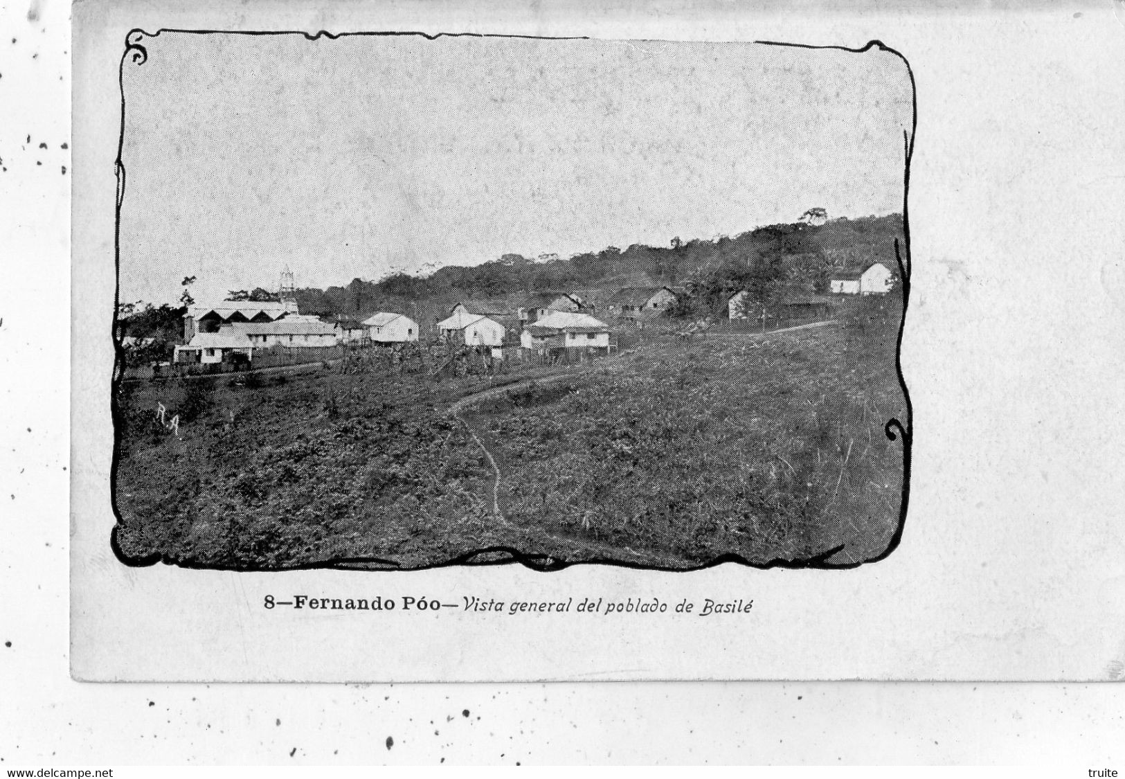 FERNANDO POO VISTA GENERAL DEL POBLADO DE BASILE (CARTE PRECURSEUR ) - Äquatorial-Guinea