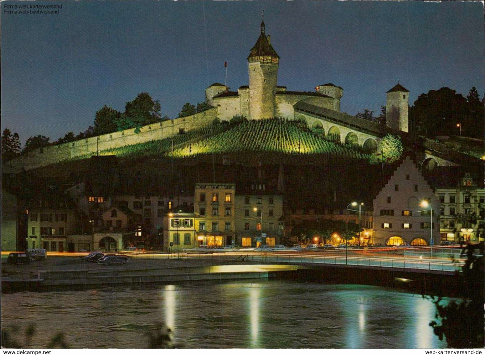 1109202 Schaffhausen, Munot Bei Nacht - Hausen Am Albis 