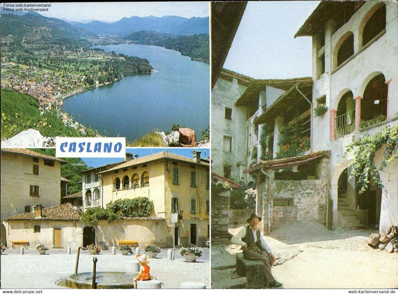 1108428 Caslano Lago Di Lugano Mehrbildkarte - Caslano