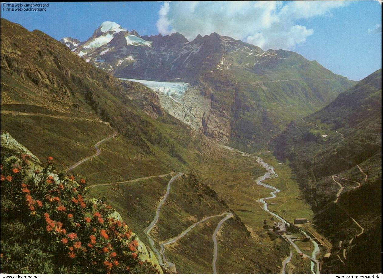 1108839 Gletsch Mit Fruka- Und Grimselpass, Rhonegletscher Und Galenstock - Lens