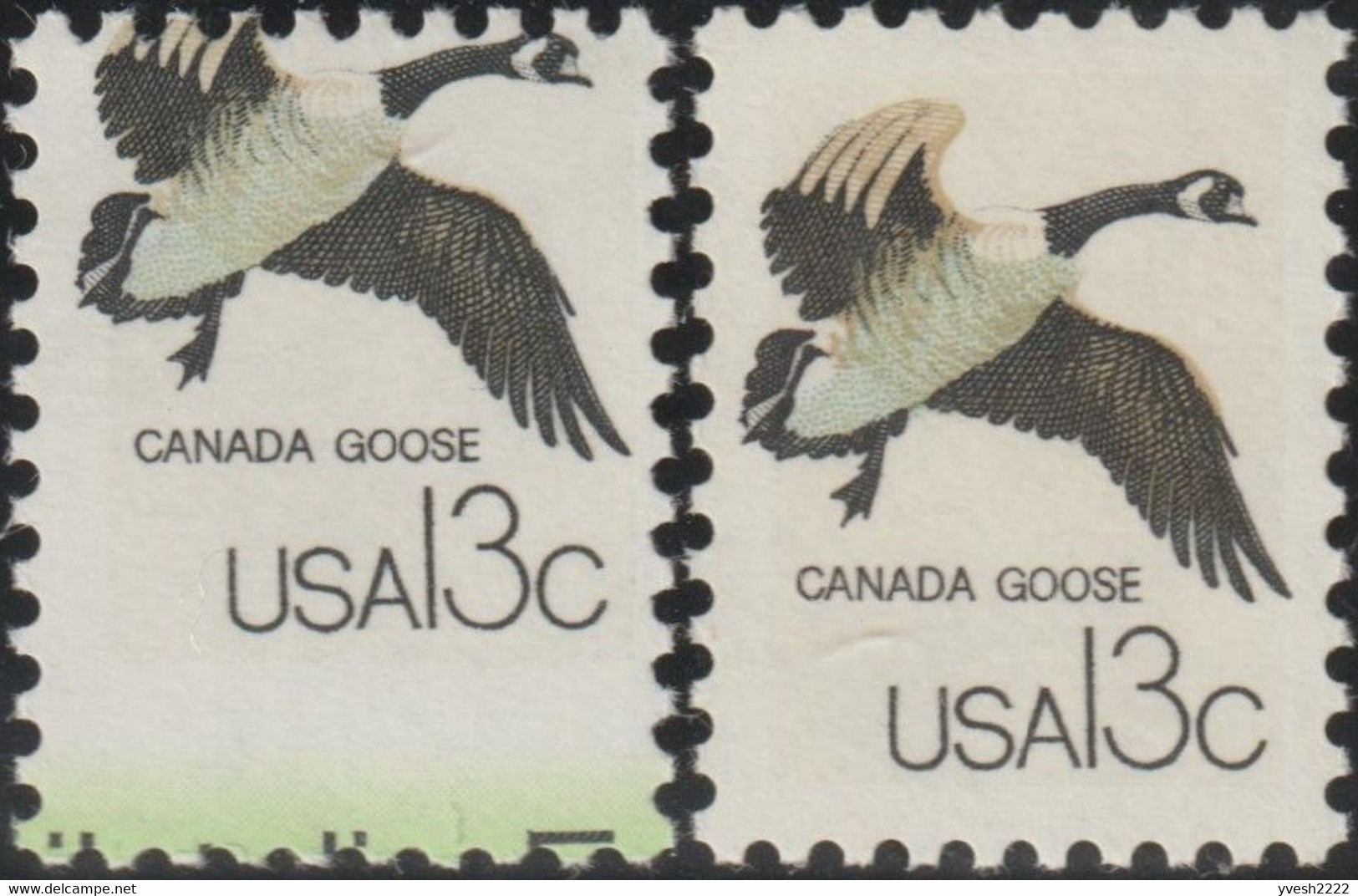 USA / États-Unis 1978 Y&T 1208. Curiosité, Piquage à Cheval. Capex '78 à Toronto. Bernache Du Canada (Branta Canadensis) - Oies