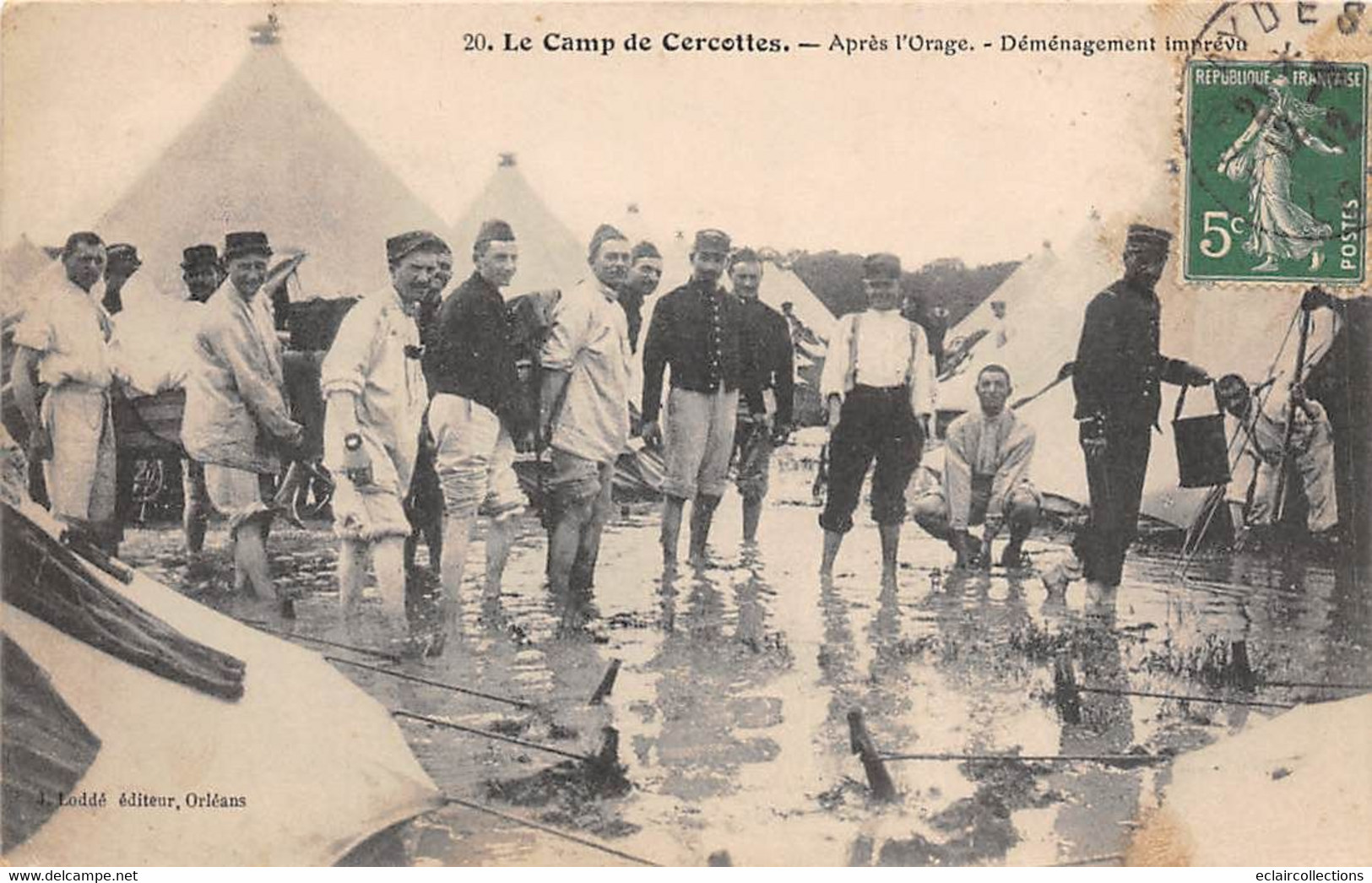 Camp De Cercottes         45     Après L'Orage. Déménagement Imprévu      (voir Scan) - Sonstige & Ohne Zuordnung