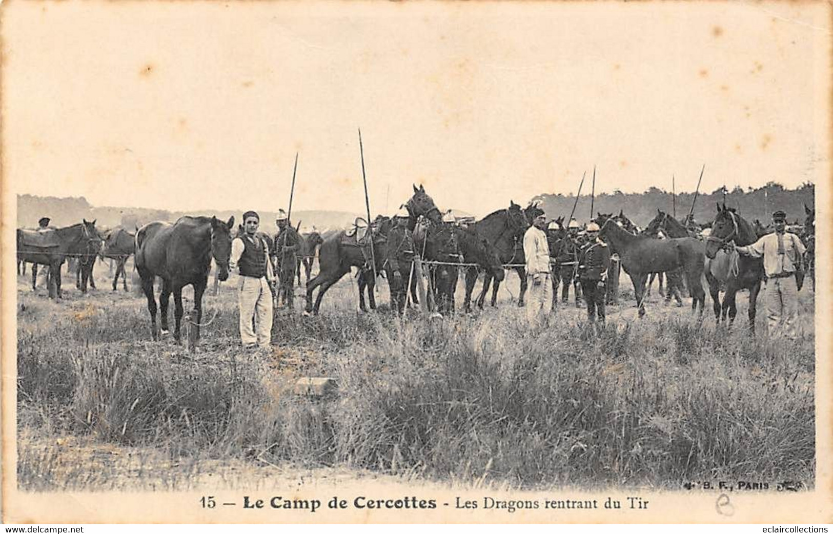 Camp De Cercottes         45     Les Dragons Rentrant Du Tir         (voir Scan) - Sonstige & Ohne Zuordnung