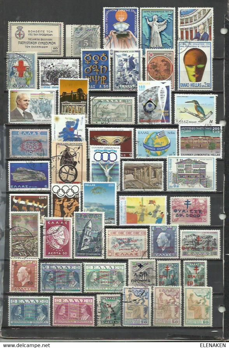 G395A-LOTE SELLOS GRECIA SIN TASAR,SIN REPETIDOS,ESCASOS. -GREECE STAMPS LOT WITHOUT PRICING WITHOUT REPEATED. -GRIECHEN - Sammlungen