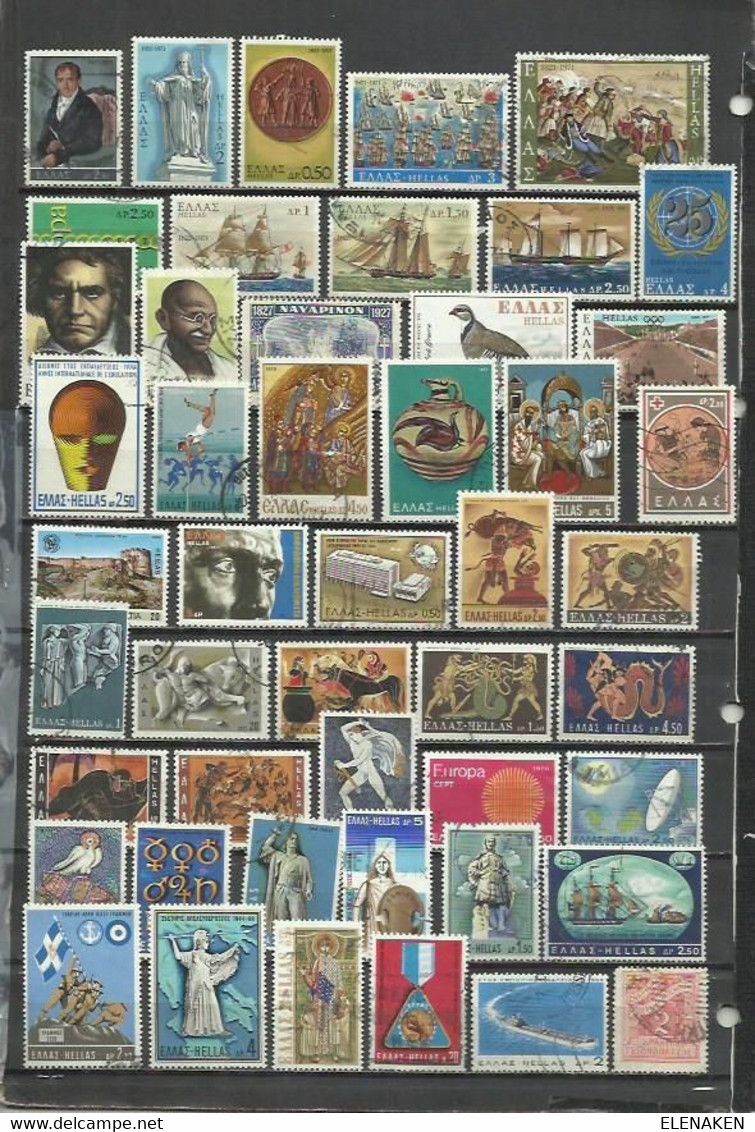 G395D-LOTE SELLOS GRECIA SIN TASAR,SIN REPETIDOS,ESCASOS. -GREECE STAMPS LOT WITHOUT PRICING WITHOUT REPEATED. -GRIECHEN - Sammlungen