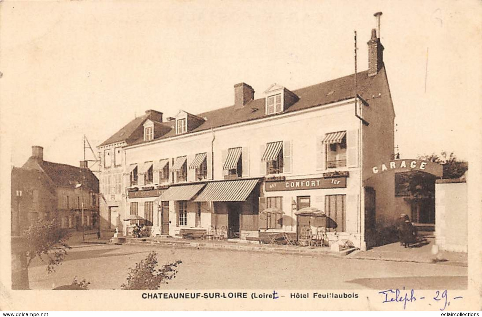 Chateauneuf Sur Loire       45       Grand Hôtel Feuillaubois             (voir Scan) - Sonstige & Ohne Zuordnung