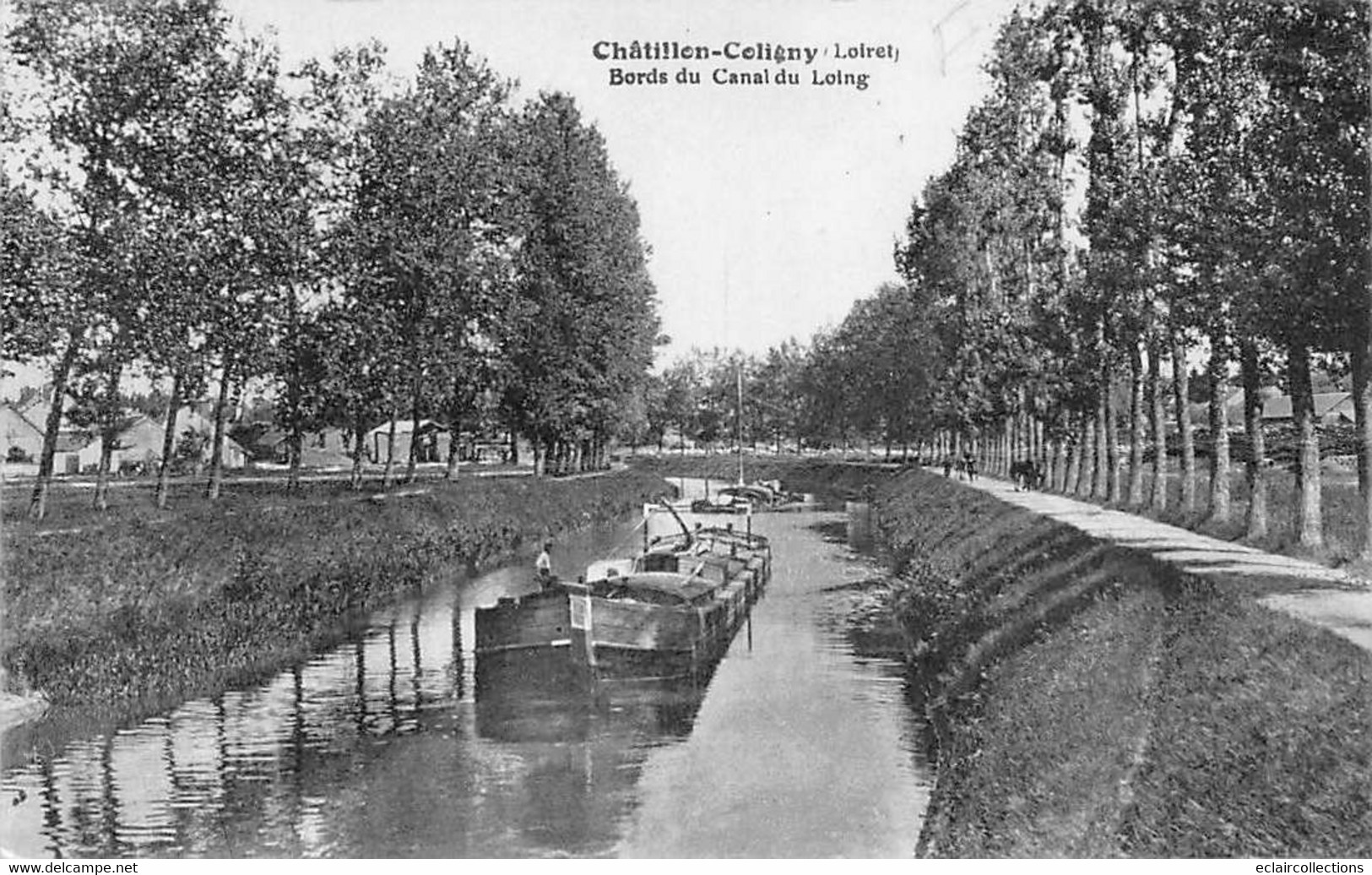 Châtillon-Coligny      45       Bords Du Canal Du Loing. Péniche     - Pli -          (voir Scan) - Sonstige & Ohne Zuordnung