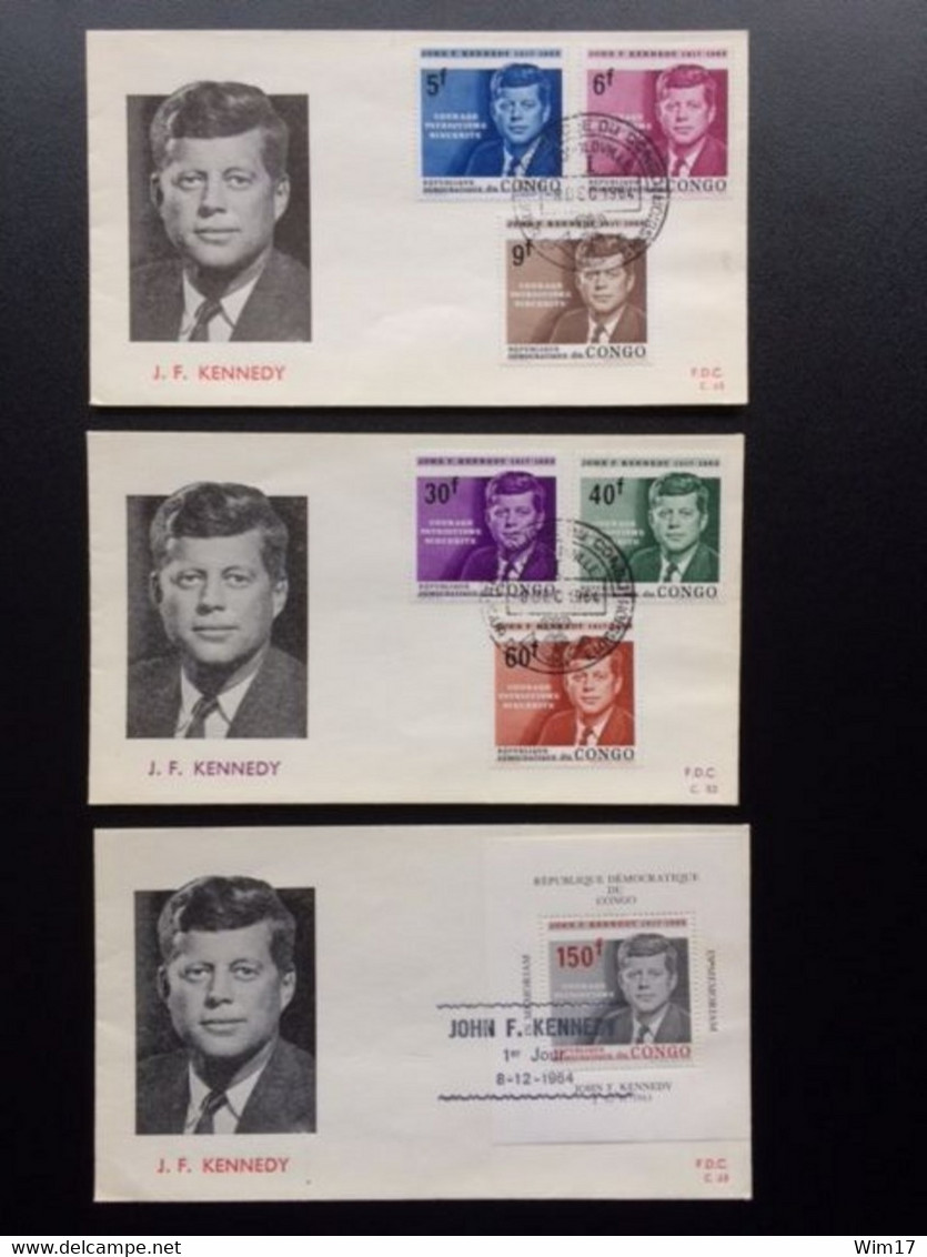 CONGO 1964 FDC J.F. KENNEDY - FDC