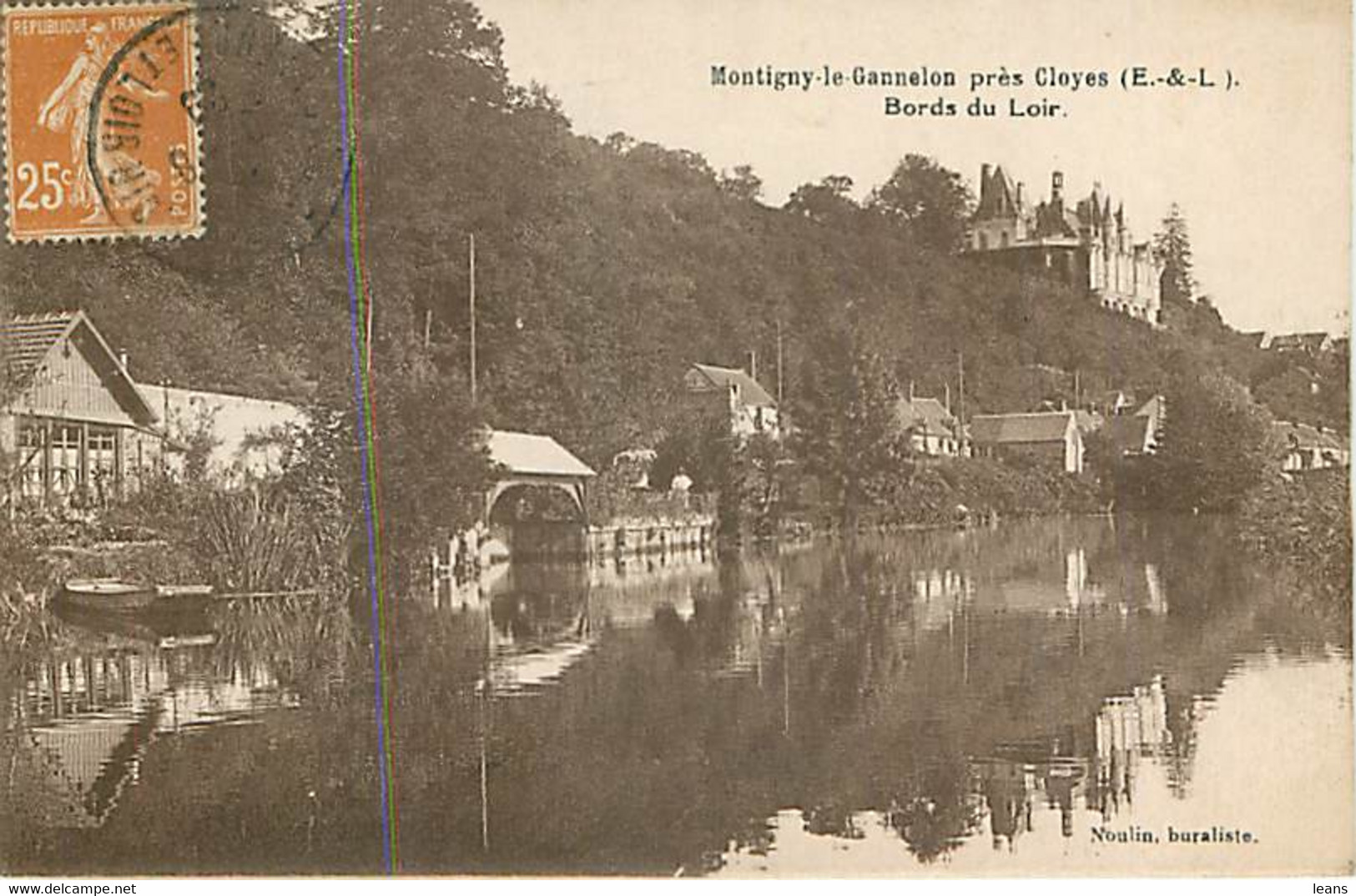 MONTIGNY LE GANNELON En 1928 - Bords De Loir - Noulin - Montigny-le-Gannelon