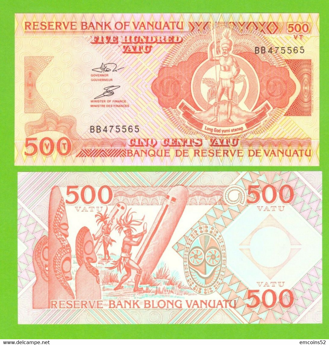 VANUATU 500 VATU 1993/2006  P-5b  UNC - Vanuatu