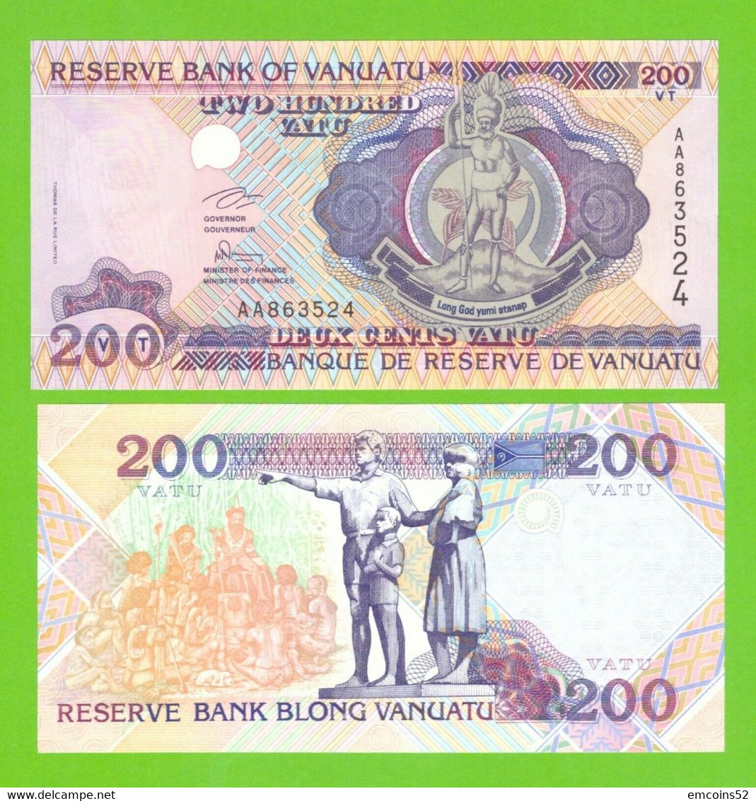 VANUATU 200 VATU 1995  P-8a  UNC - Vanuatu