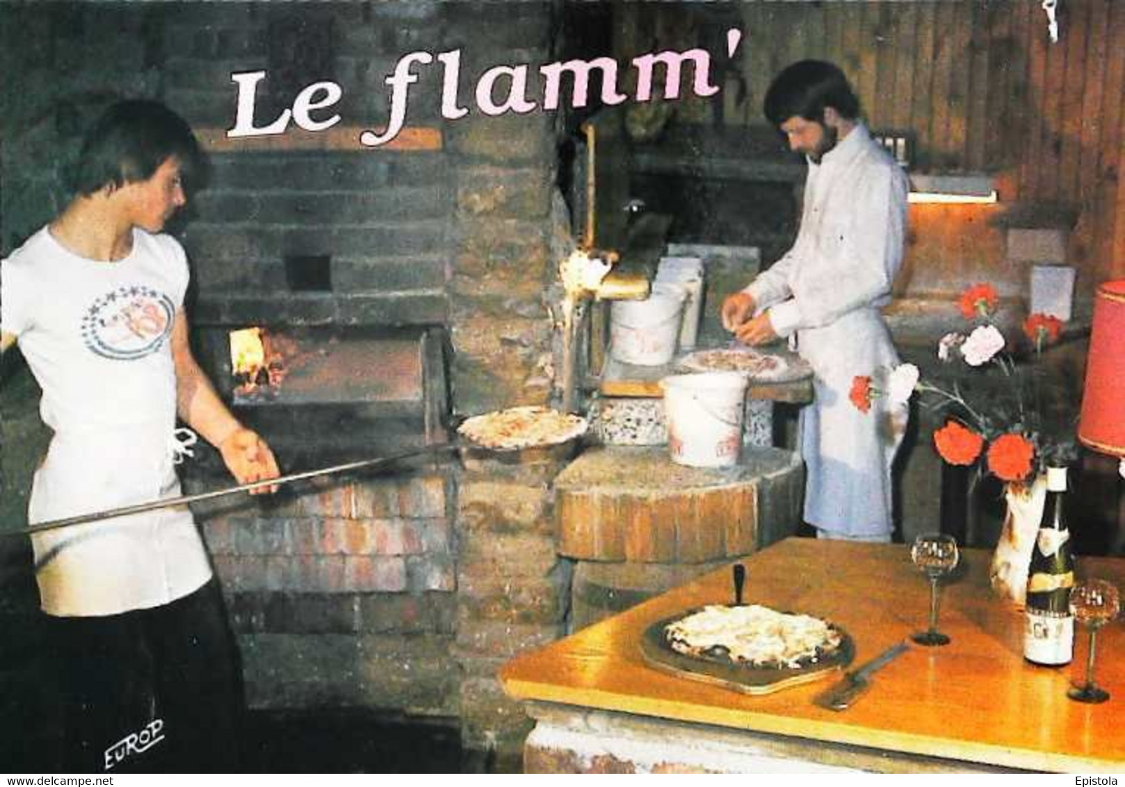 ►  CPSM  Recette Tarte Flambée Flammekueche - Recettes (cuisine)