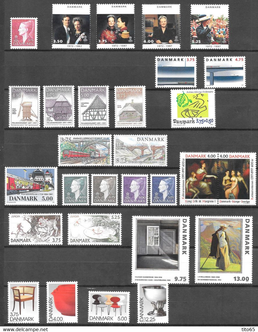 Denmark 1997           MNH**    Yearset  Yearbook - Años Completos