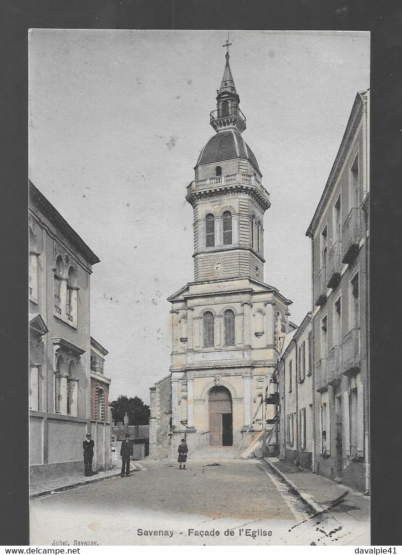 44 SAVENAY   FACADE DE L'EGLISE     2 SCANS - Savenay