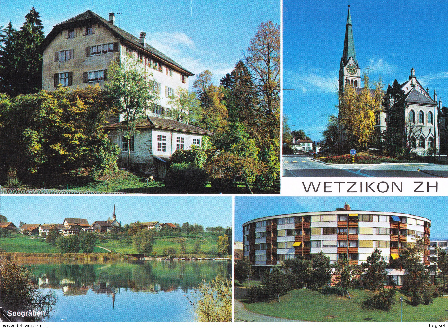 1972, Schweiz, Wetzikon, Schloss, Seegräben, Protestantische Kirche, Alterssiedlung - Wetzikon