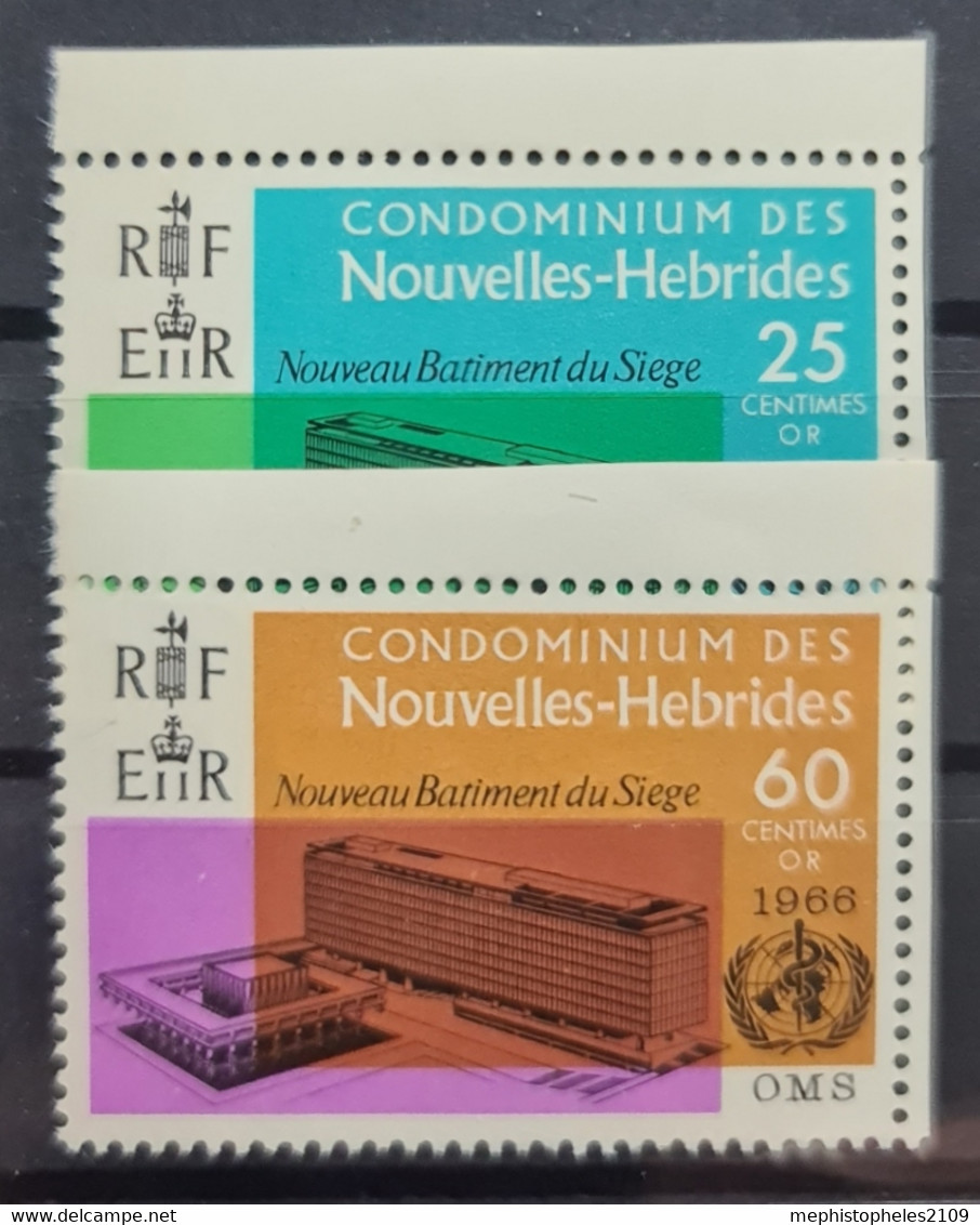 NOUVELLES HÉBRIDES 1966 - MLH - YT 245. 246 - Ungebraucht