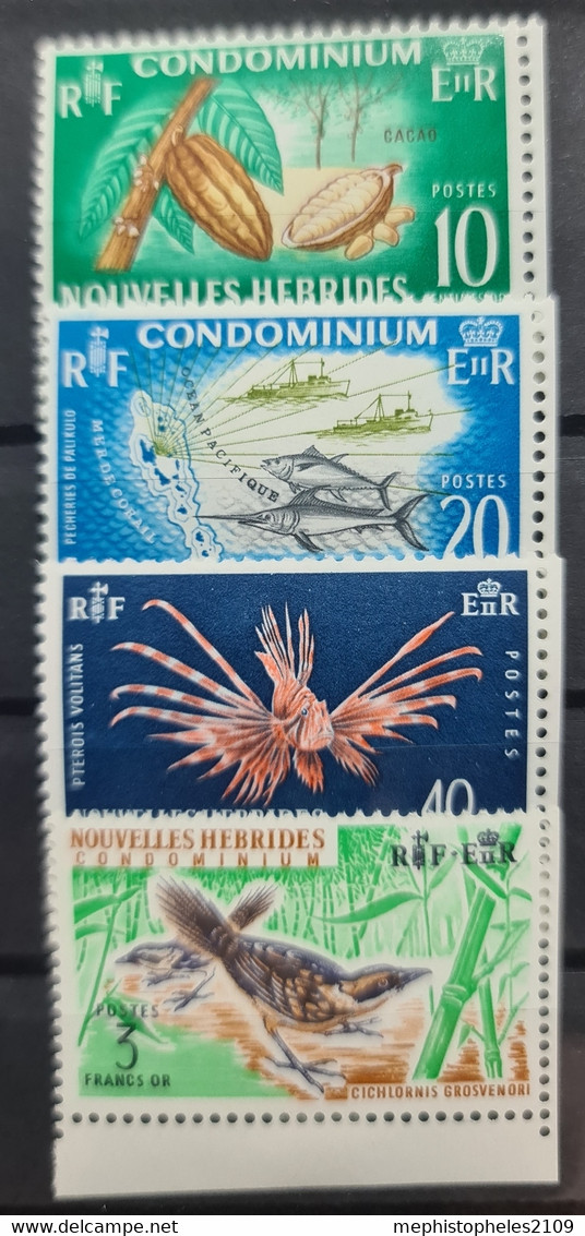 NOUVELLES HÉBRIDES 1965 - MLH - YT 215-218 - Ungebraucht