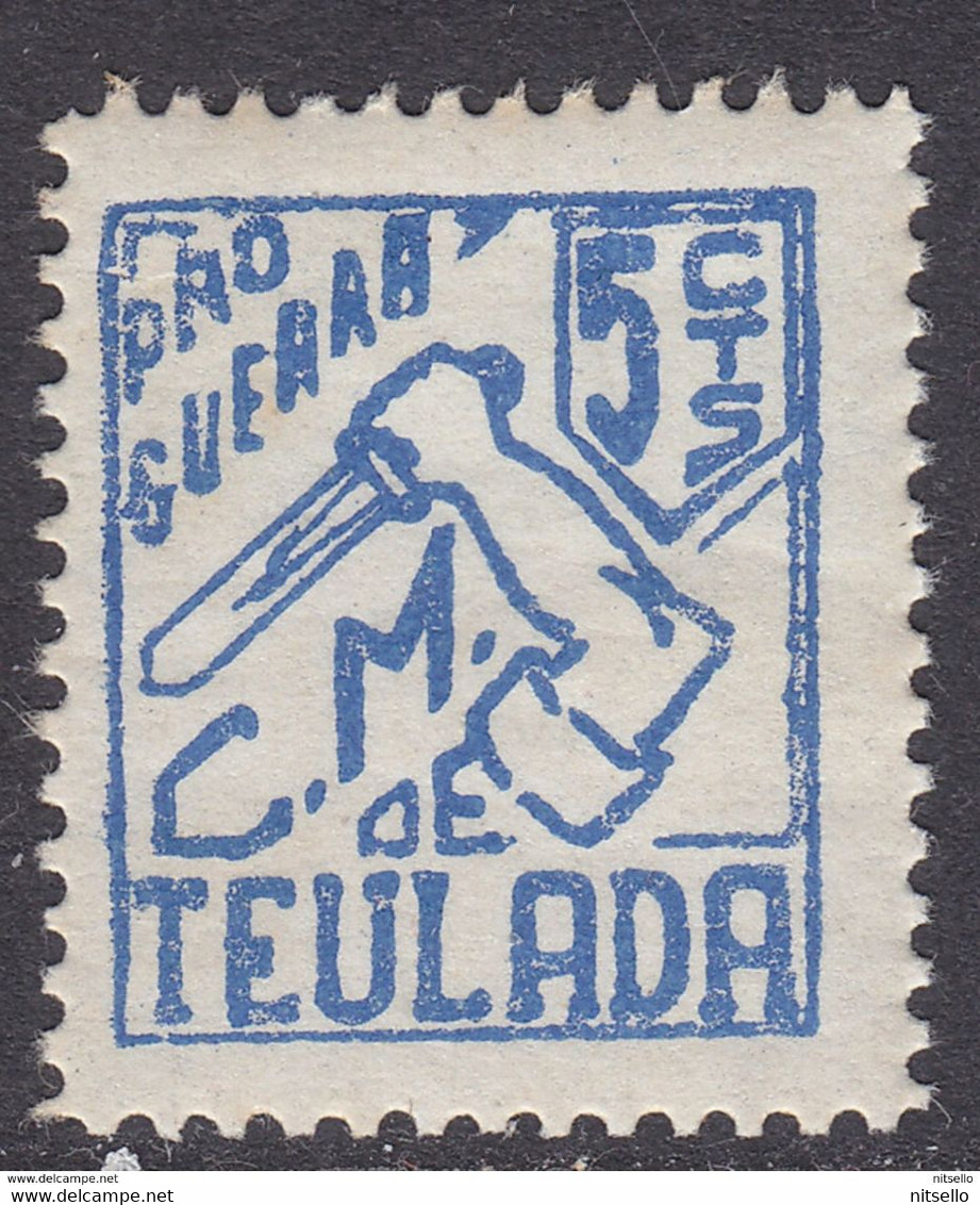 LOTE 2112   /// (C055) GUERRA CIVIL TEULADA (ALICANTE) FESOFI Nº 1 Y G.GUILLAMON Nº 1291 - AZUL **MNH - Emissioni Repubblicane