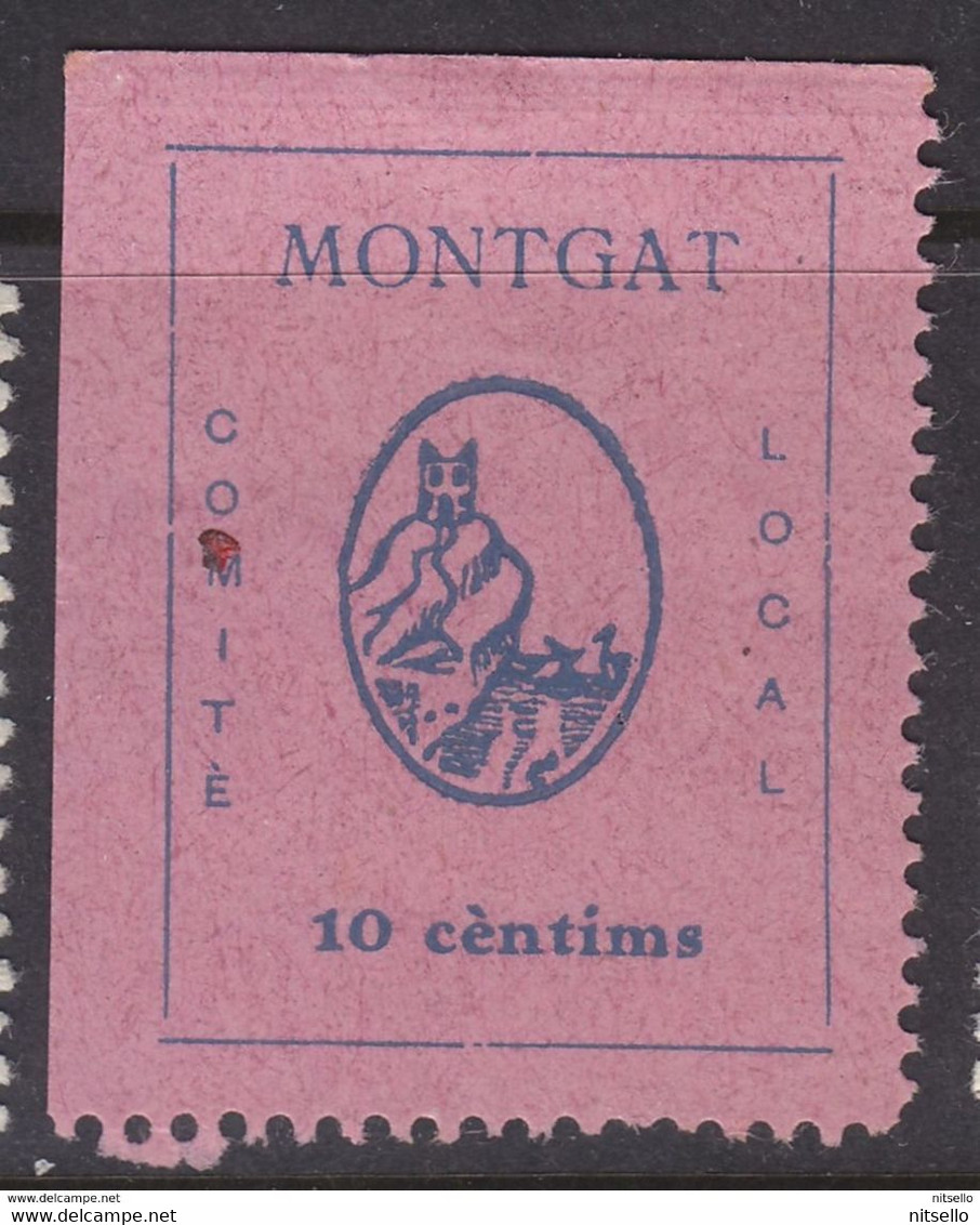 LOTE 2112   ///  (C100) GUERRA CIVIL - MONTGAT BARCELONA VIÑETA REPUBLICANA Nº 8 FESOFI/SOFIMA **MNH - Republikeinse Uitgaven