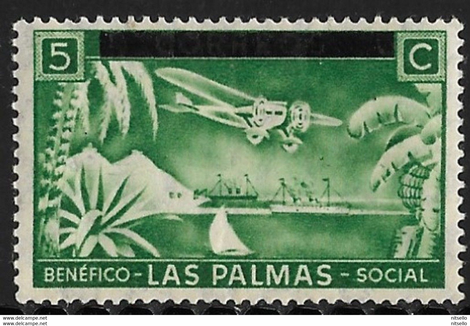 LOTE 2112A  //  (C060) ESPAÑA PATRIOTICOS -  EMISIONES REPUBLICANAS LAS PALMAS  - EDIFIL Nº: 44 - Republican Issues