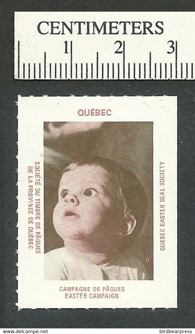 B67-30 CANADA Quebec Easter Seal Society Red MNH - Viñetas Locales Y Privadas