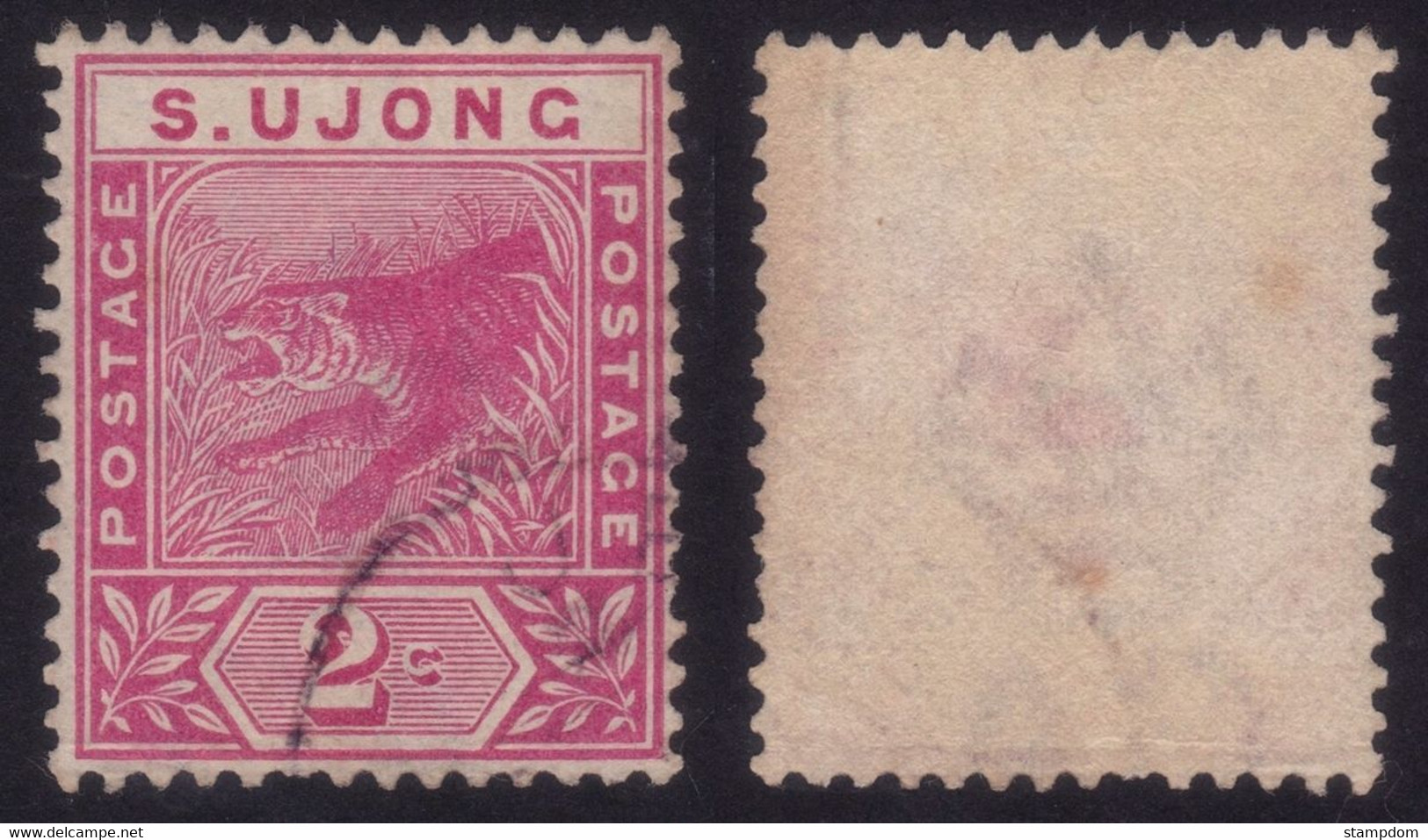 SUNGEI UJONG 1891 2c Sc#31 - USED @P102 - Negri Sembilan