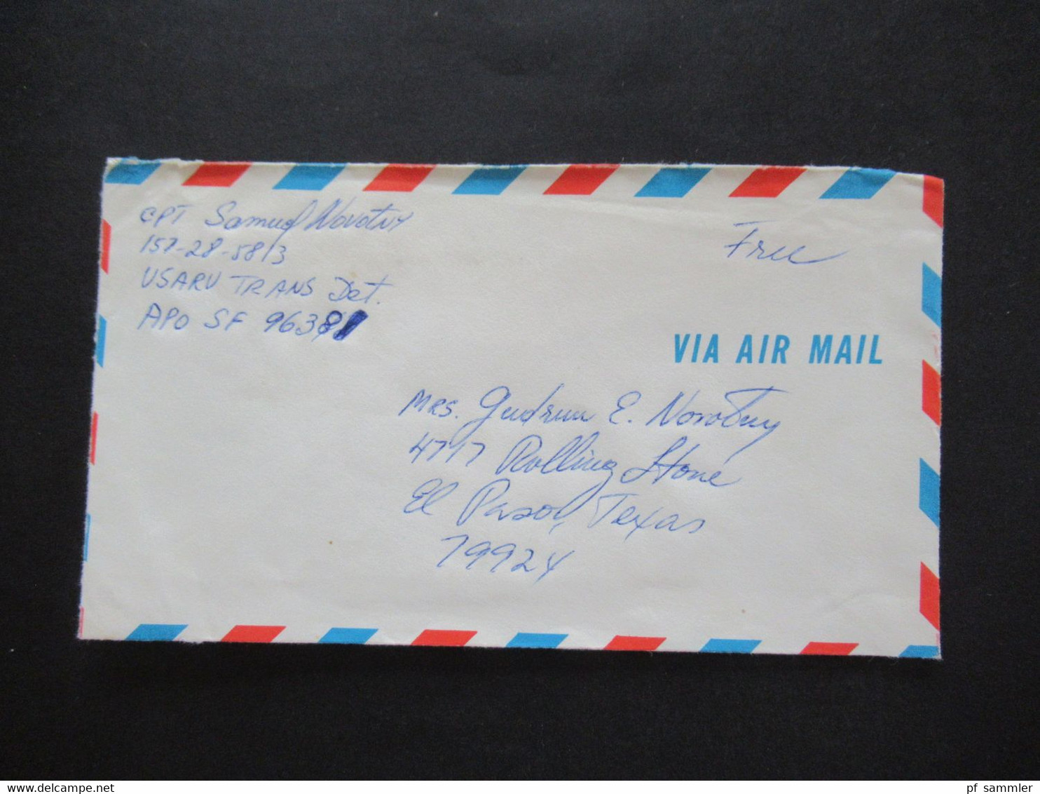 USA Feldpost / Field Post Vietnam War / Vietnam Krieg ?! insgesamt 70 Belege! APO SF 96225 / 96384 usw. Captain / Free