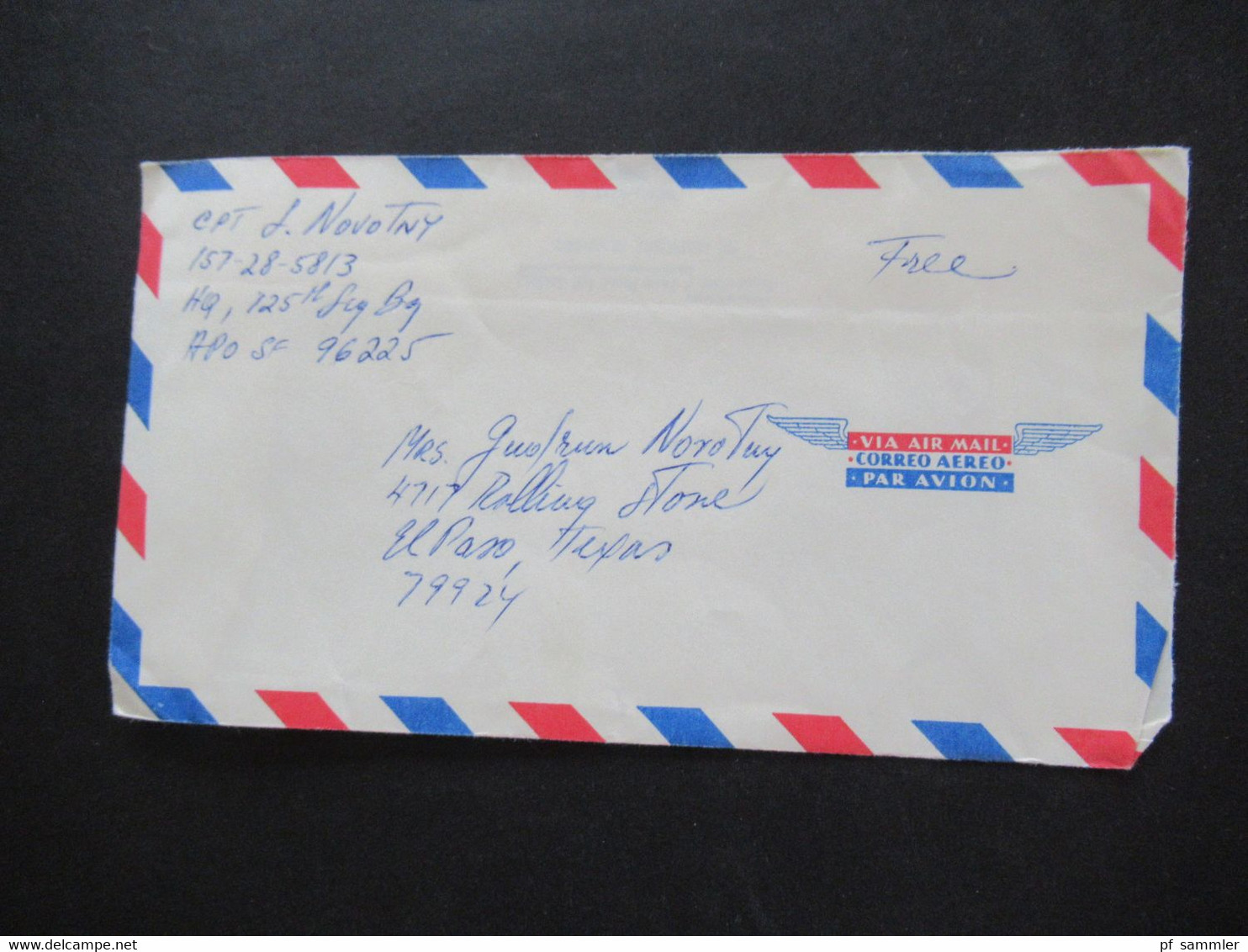 USA Feldpost / Field Post Vietnam War / Vietnam Krieg ?! insgesamt 70 Belege! APO SF 96225 / 96384 usw. Captain / Free