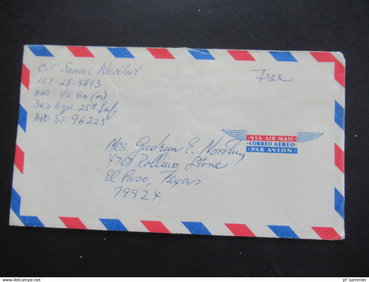 USA Feldpost / Field Post Vietnam War / Vietnam Krieg ?! insgesamt 70 Belege! APO SF 96225 / 96384 usw. Captain / Free